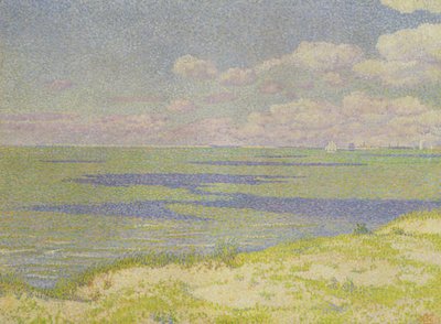 Uitzicht op de Schelde, 1893 door Théo van Rysselberghe